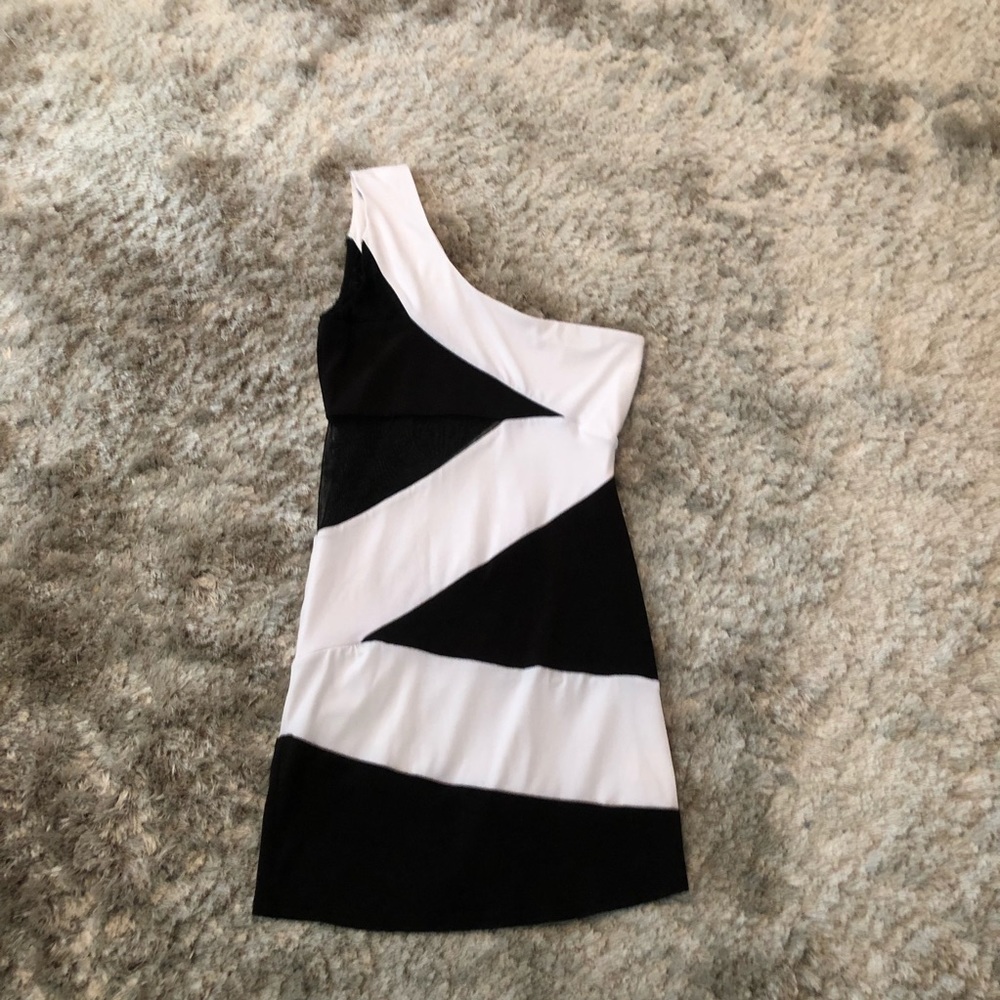 One shoulder mini dress